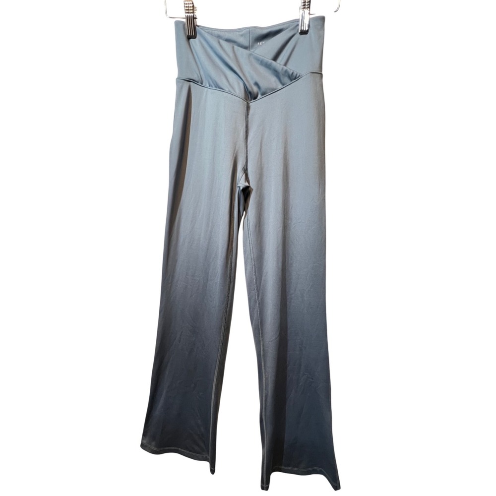 Aeropostale XS Blue High Waisted Flare Leggings Athleisure‎ Activewear